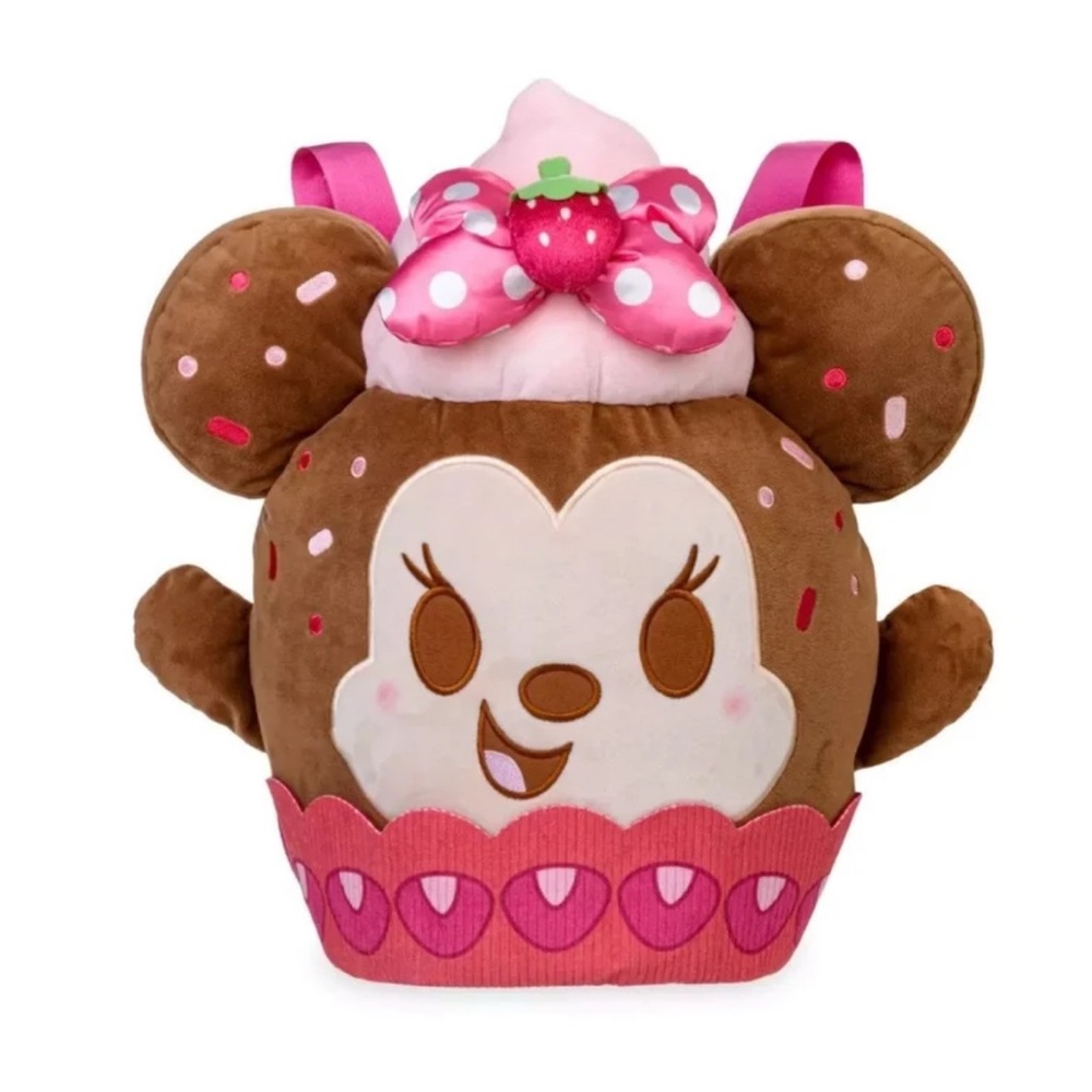 NWT DISNEY MUNCHLINGS BAKED TREATS MINNIE MOUSE STRAWBERRY CUPCAKE BACKPACK